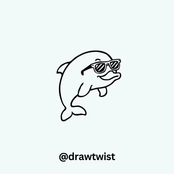 Dolphin Wearing Sunglasses