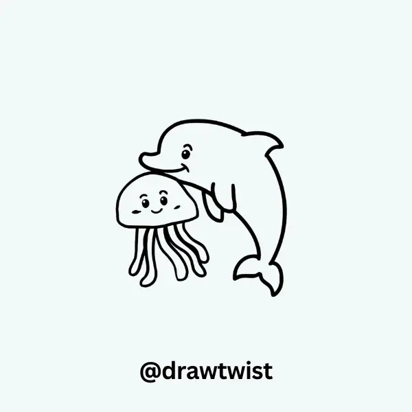 Dolphin and Jellyfish Buddies