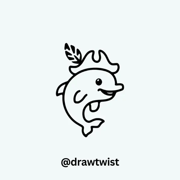 Dolphin in a Pirate Hat