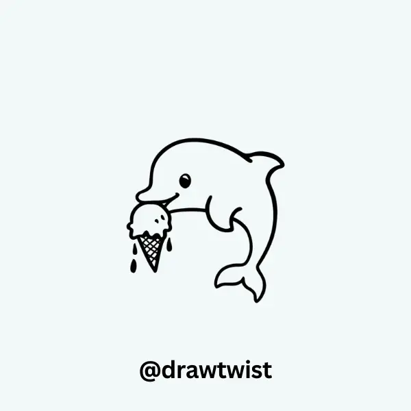 Dolphin with Ice Cream