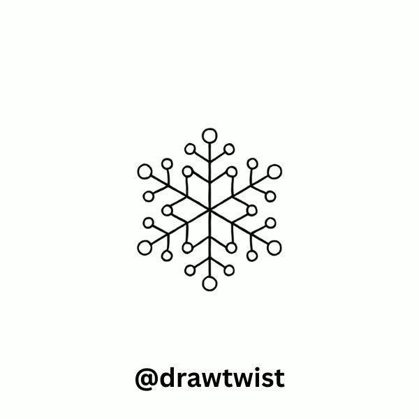 Dot and Dash Snowflake