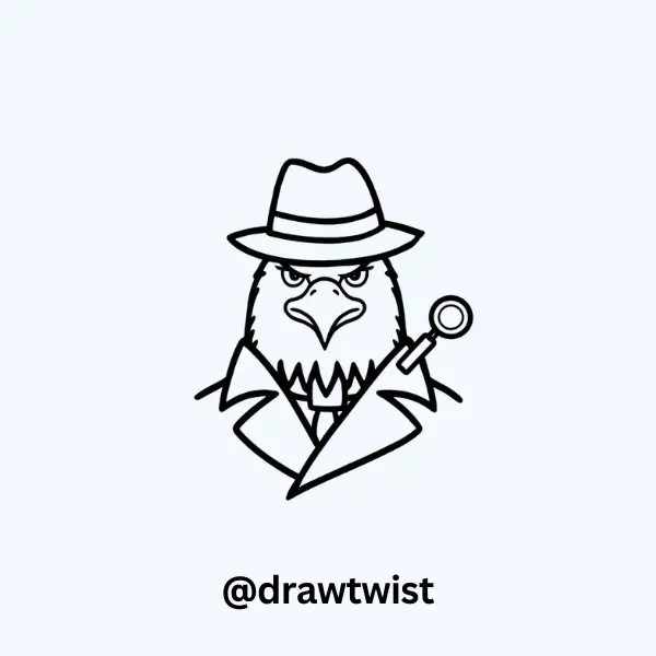 Eagle Dressed as a Detective