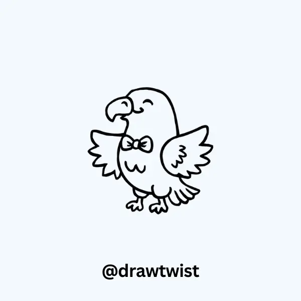 Eagle Wearing a Tiny Bowtie
