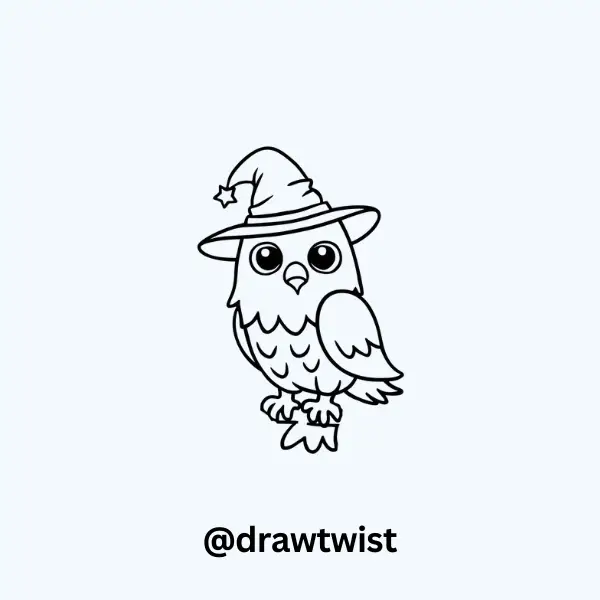 Eagle Wearing a Wizard Hat