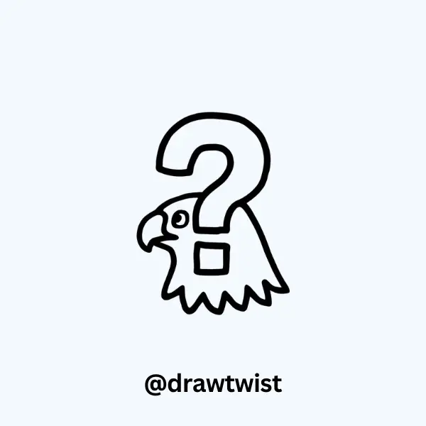 Eagle With a Big Question Mark Over Its Head