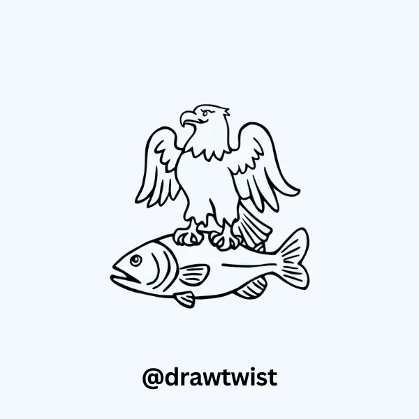 Eagle With a Giant Fish