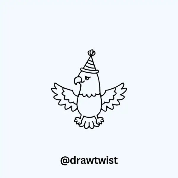 Eagle With a Party Hat