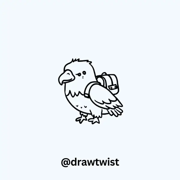 Eagle With a Tiny Backpack
