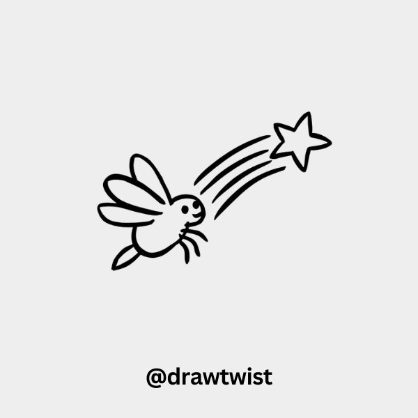 Firefly Chasing a Shooting Star