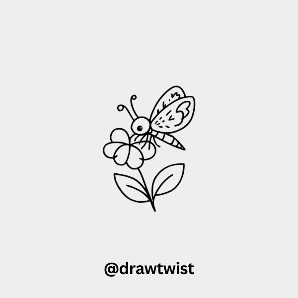 Firefly with a Tiny Flower