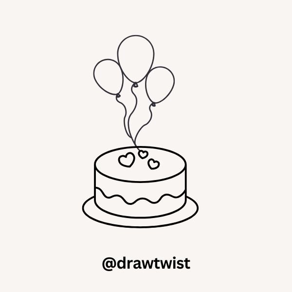 Floating Balloon Cake