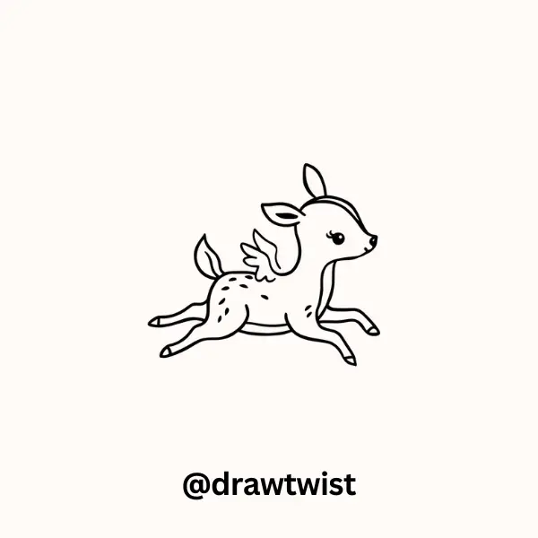 Flying Deer With Tiny Wings