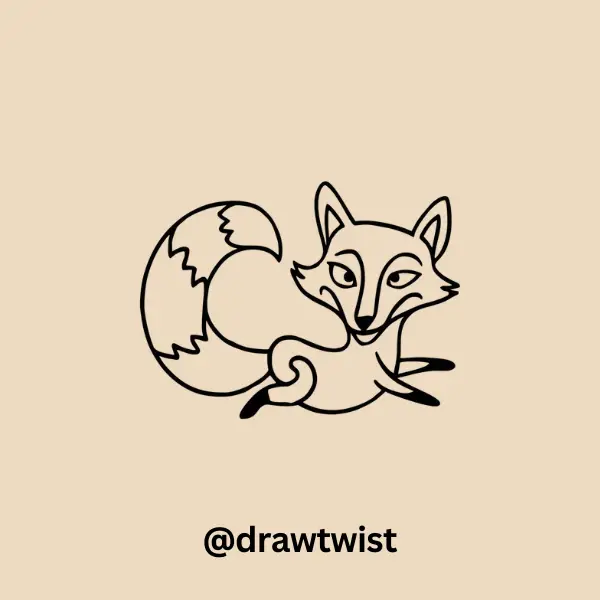 Fox Chasing Its Tail