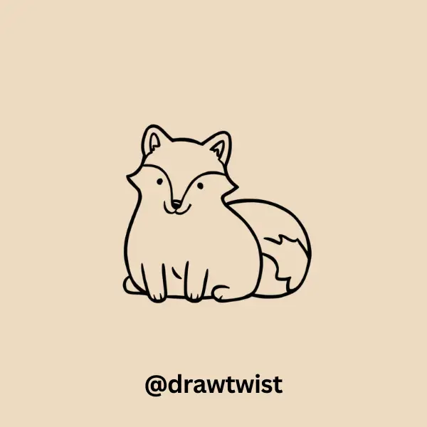 Fox Sitting Like A Loaf