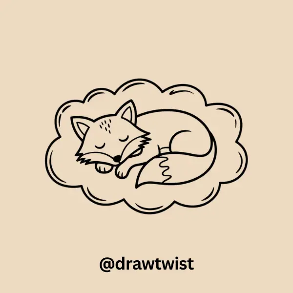 Fox Sleeping On A Cloud
