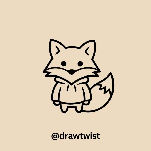 Fox Wearing A Hoodie
