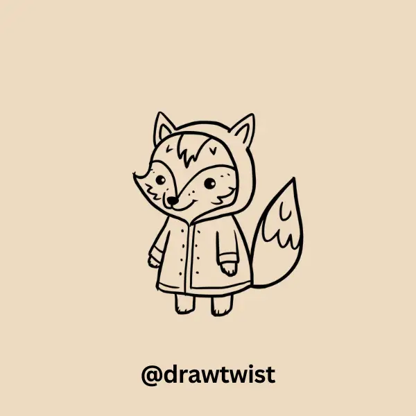 Fox Wearing A Raincoat