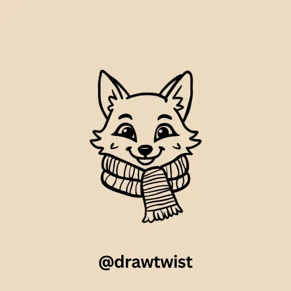 Fox Wearing A Scarf