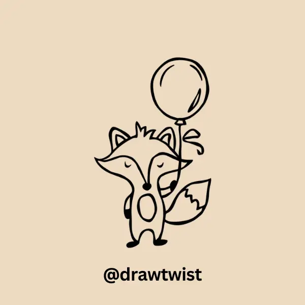 Fox With A Balloon