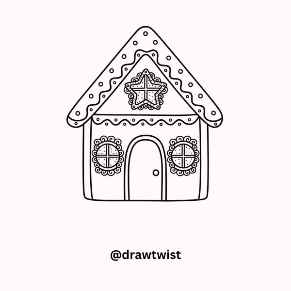 Gingerbread House Doodle