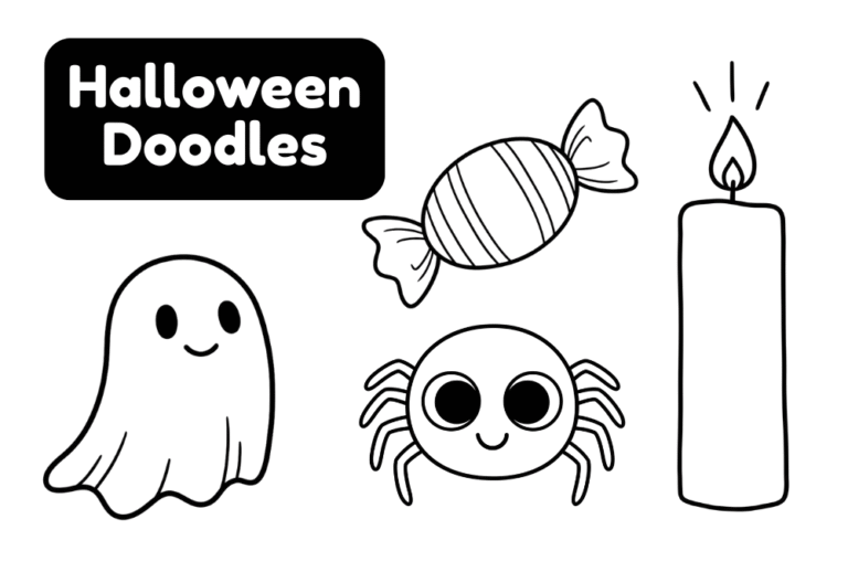 29 Halloween Doodles Anyone Can Draw [Cute & Spooky]