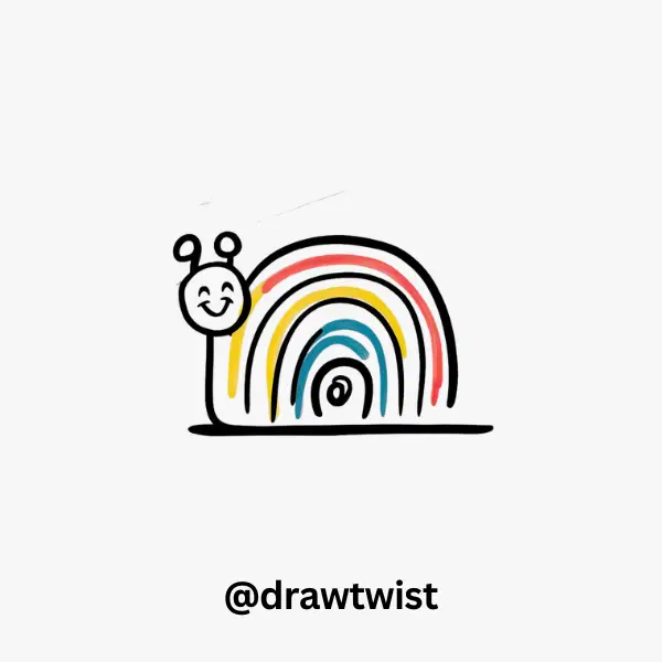 Happy Rainbow Snail