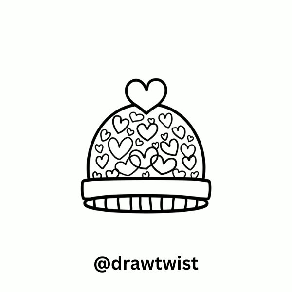 Heart-Pattern Cute Winter Hat