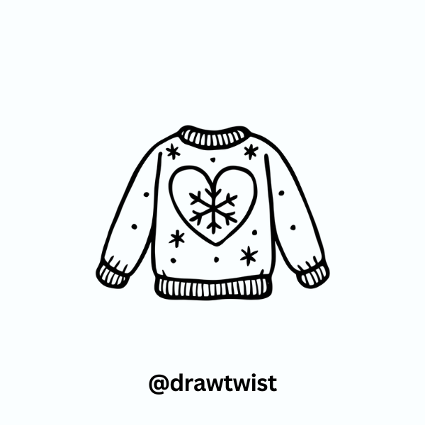 Heart-Themed Winter Sweater