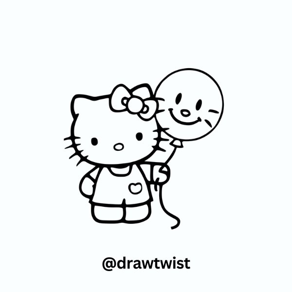 Hello Kitty with Balloon