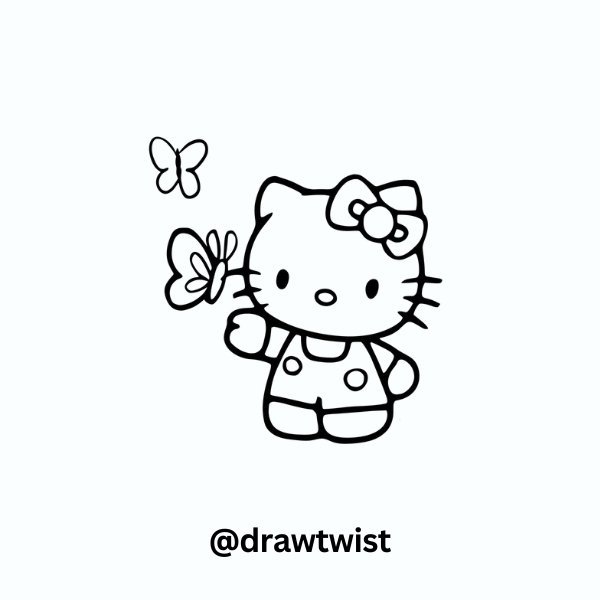 Hello Kitty with Butterfly