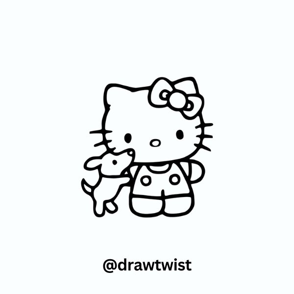 Hello Kitty with Pet Dog