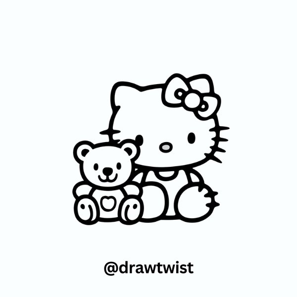 Hello Kitty with Teddy Bear