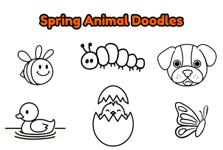 29 Cute Spring Animal Doodle Drawing Ideas