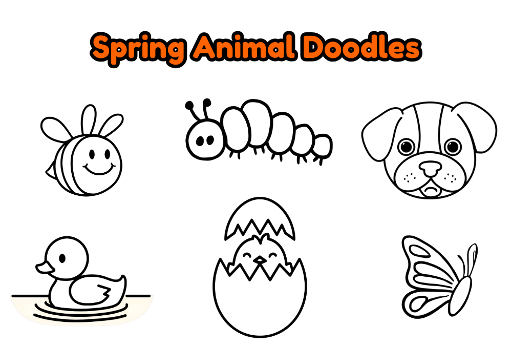 29 Cute Spring Animal Doodle Drawing Ideas