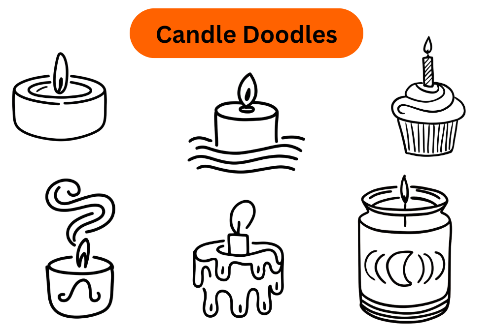 31 Candle Doodle Drawing Ideas