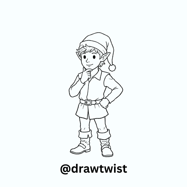 How to Draw a Realistic Christmas Elf (Advanced)