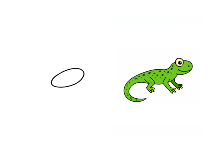 How to Draw a Lizard – Easy Drawing
