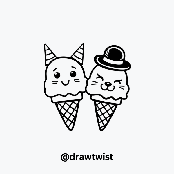 Ice Cream with Animal Faces