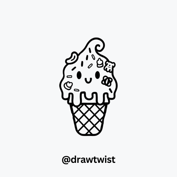 Ice Cream with Candy Toppings