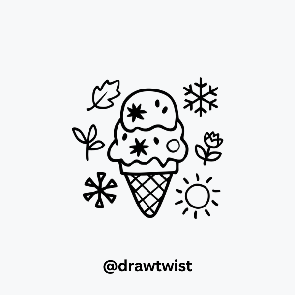 Ice Cream with Seasonal Themes