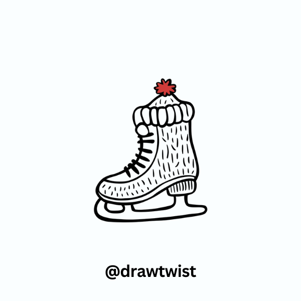 Ice Skate Ornament for Christmas Trees