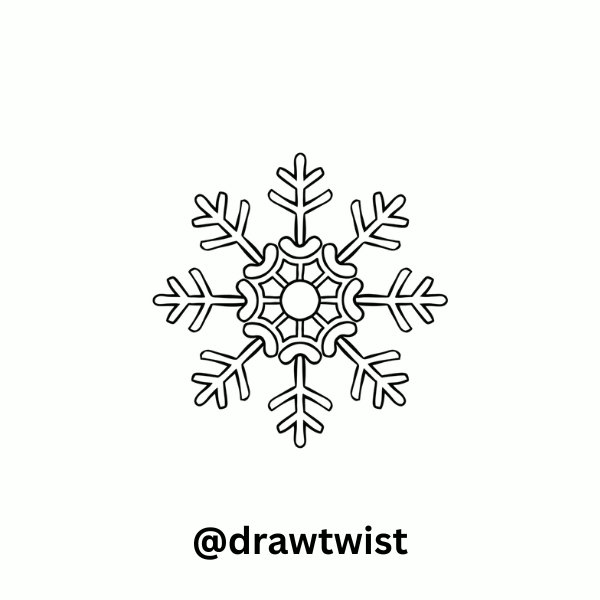 Mandala Snowflake Cluster