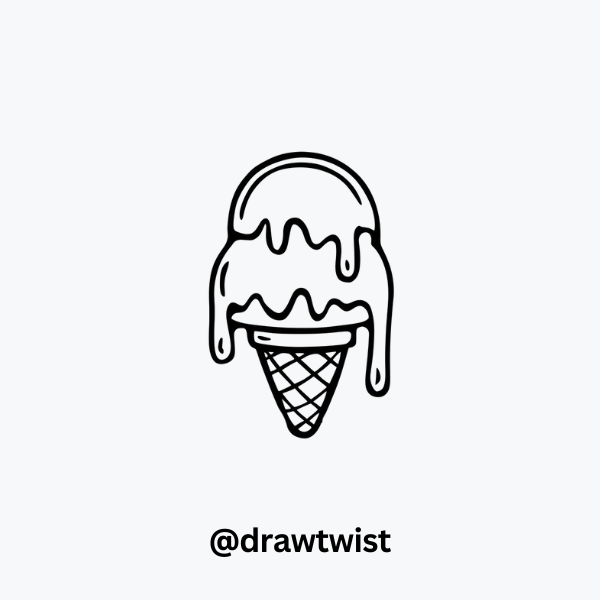 Melting Ice Cream Cone