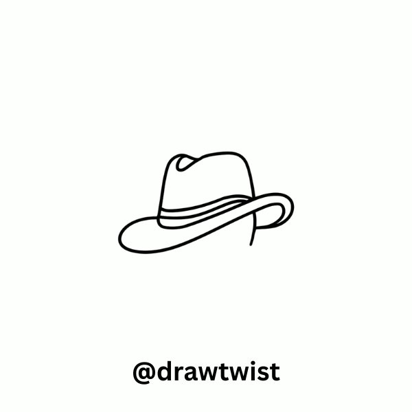 Minimal Aesthetic Line-Art Hat