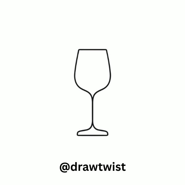 Minimal Champagne Glass