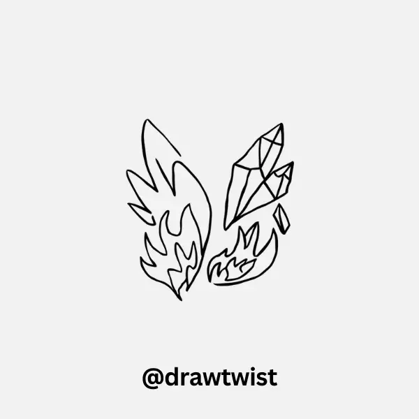 Mixed-Material Wings (Crystal + Flame)