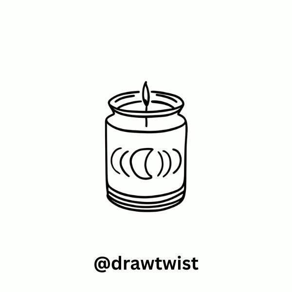Moon Phase Candle Jar