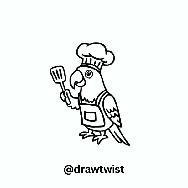 Parrot Dressed as a Chef