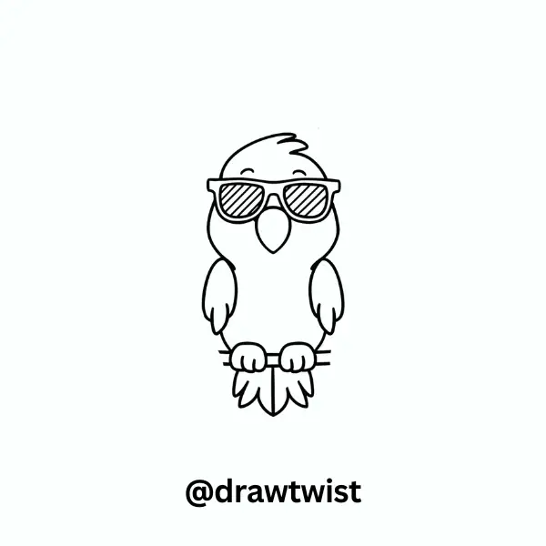 Parrot Wearing Sunglasses