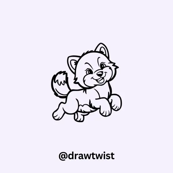 Playful Wolf Cub